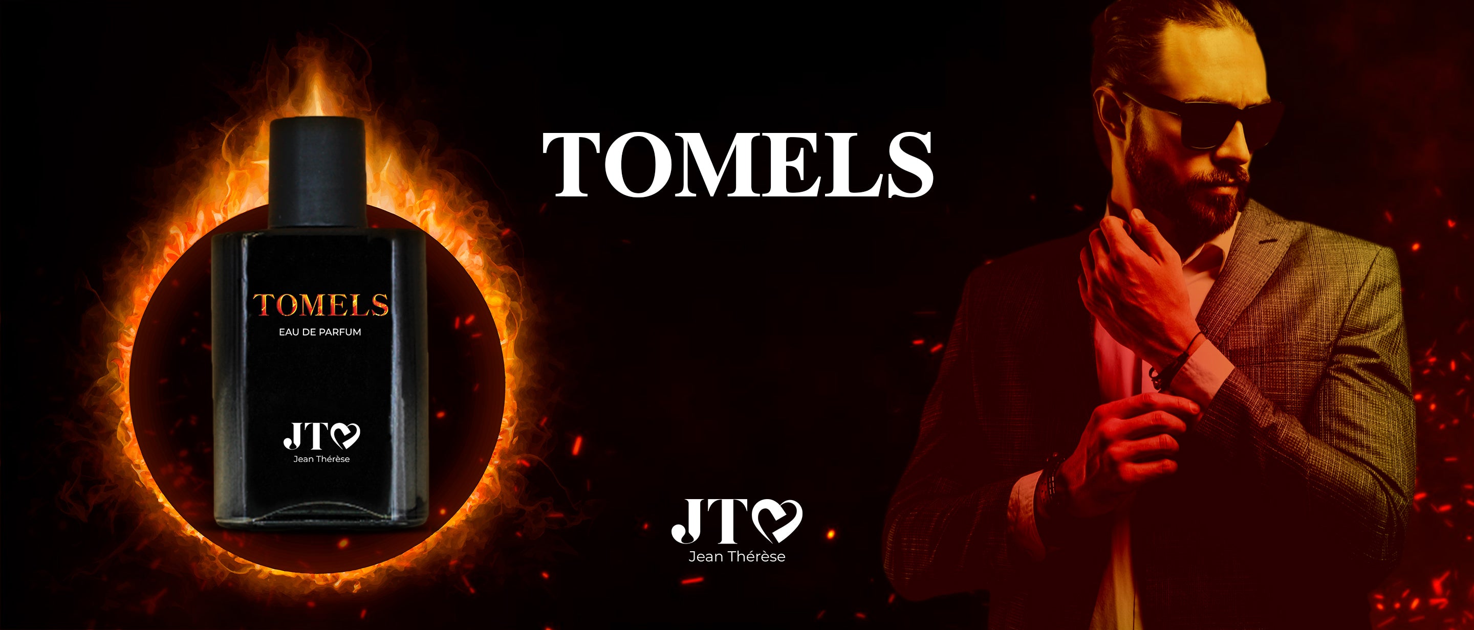 Tomels est le parfum du créateur de luxe Jean Thérèse, inspiré par l'élégance, le charisme, la séduction et la performance de l'acteur Tom Ellis dans la série Lucifer de Netflix.
